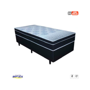 Colchão + Base Box Biflex Solteiro Atenas