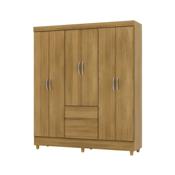 Guarda-roupa Casal Ideal Plus 6 Portas Cor Nature Vlr Móveis - Image 3