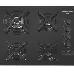 COOKTOP GAS MESA VIDRO PRETO 4B MW TIMER Ref: BDT62AEUNA