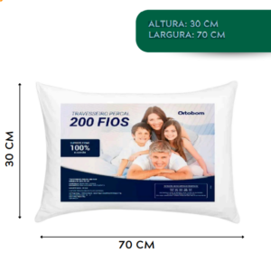 TRAVESSEIRO PERCAL ORTOBOM 30x70
