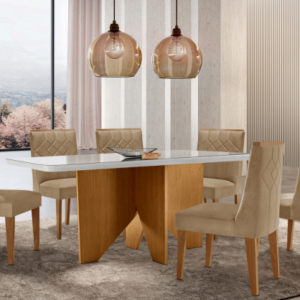 CONJUNTO DE MESA NEVADA MESA 160 OU 90 CM