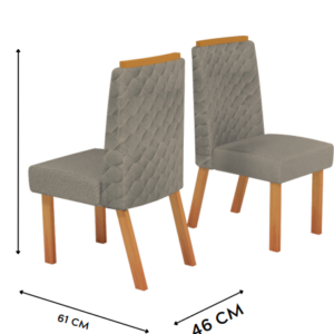 CADEIRA AQUILA VELUDO CASTOR 100% MDF