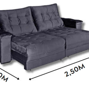 SOFÁ MACAN CINZA TAM-250CM OU 290CM