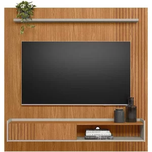 Painel Home para TV 65 polegadas Dublin Linea Brasil - Marrom