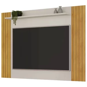 Painel Extensível Trend Dj Moveis - Cedro/off White