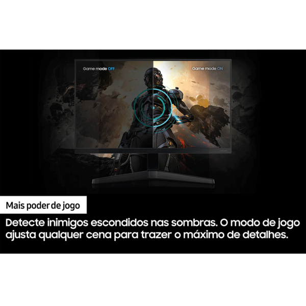 Monitor Gamer Samsung 24" FHD, 75Hz, HDMI, VGA, Freesync, F24T350FHL Preto GO - 266118 - Image 5