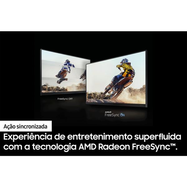 Monitor Gamer Samsung 24" FHD, 75Hz, HDMI, VGA, Freesync, F24T350FHL Preto GO - 266118 - Image 4