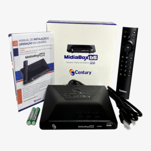 Receptor Digital Century MidiaBox B5 HDTV, Bivolt Preto DF - 257033