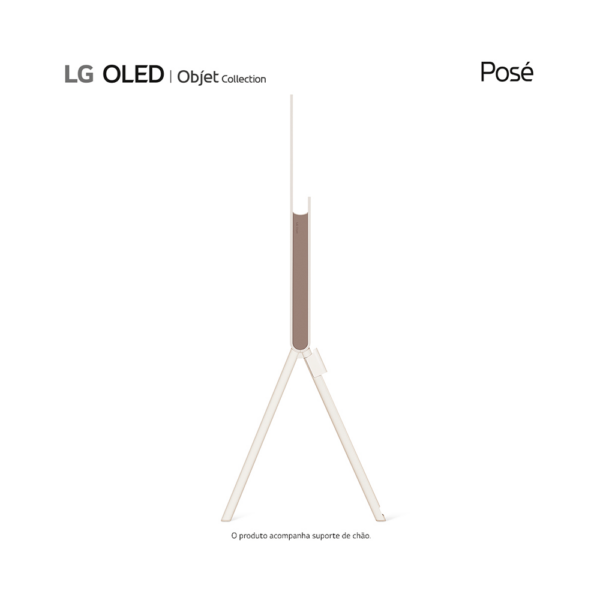 Smart TV LG 55" 4K 55LX1Q OLED Evo Objet Collection Posé, Design 360, 55LX1QPSA.AWZ Bege GO - 67329 - Image 3