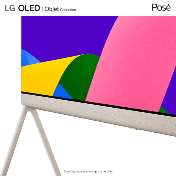 Smart TV LG 55" 4K 55LX1Q OLED Evo Objet Collection Posé, Design 360, 55LX1QPSA.AWZ Bege GO - 67329 - Image 6