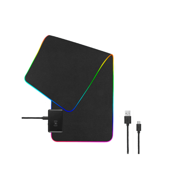 Mouse Pad Gamer Bright Led Carregador Indução MP001 Preto GO - 582593 - Image 2