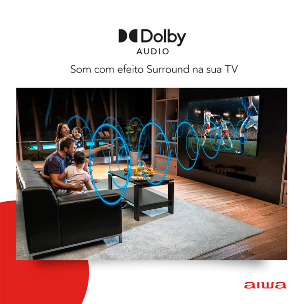 Smart TV Aiwa 32", Android, HD, Borda Ultrafina, AWS-TV-32-BL-02-A Preto GO - 67504 - Image 9