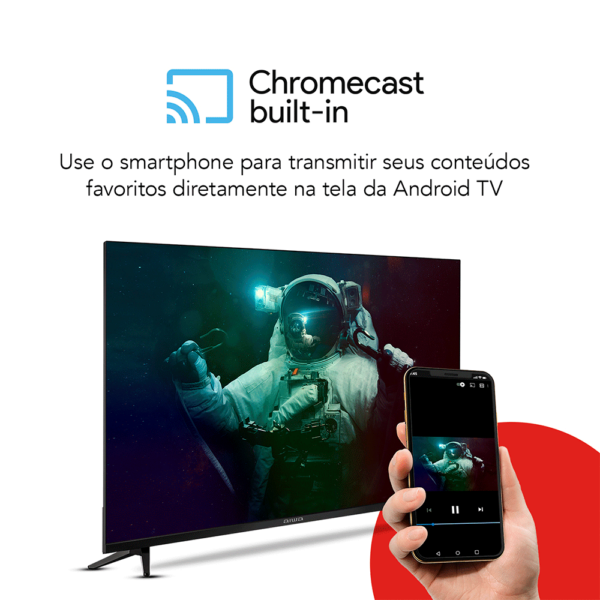 Smart TV Aiwa 32", Android, HD, Borda Ultrafina, AWS-TV-32-BL-02-A Preto GO - 67504 - Image 4