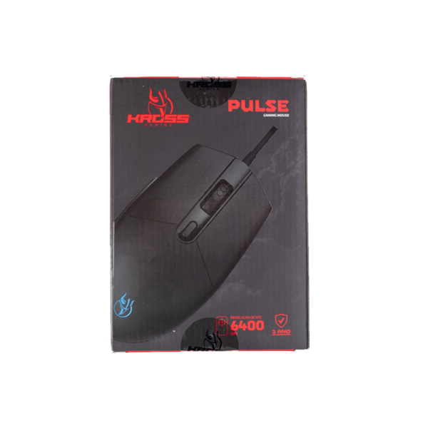 Mouse Gamer Kross Pulse, Com Fio, 6 Botões, 6400DPI - KE-MG105 Preto GO - 582679 - Image 2