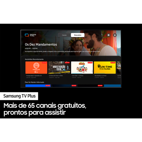 Samsung Smart TV 43" UHD 4K 43CU7700, Processador Crystal 4K, Gaming Hub Preto GO - 67533 - Image 7