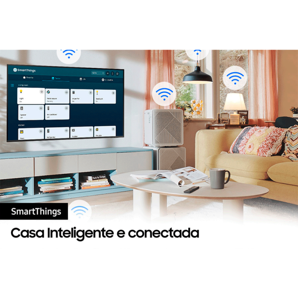 Samsung Smart TV 43" UHD 4K 43CU7700, Processador Crystal 4K, Gaming Hub Preto GO - 67533 - Image 3