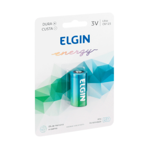 Bateria Lítio Elgin CR123 3V Unidade GO - 26440