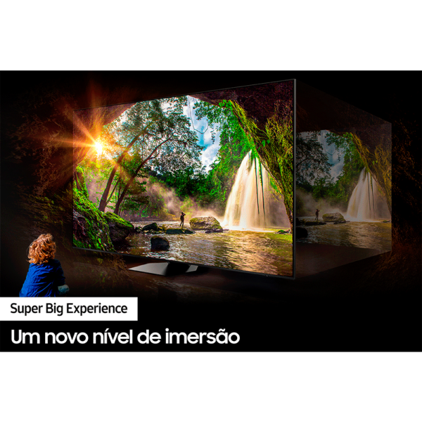 Samsung Smart TV 98" QLED Super Big 4K 98Q80C, SuperSlim Design, Modo Game Dark Titan GO - 67563 - Image 11