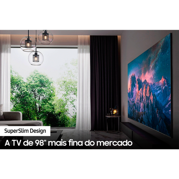 Samsung Smart TV 98" QLED Super Big 4K 98Q80C, SuperSlim Design, Modo Game Dark Titan GO - 67563 - Image 10