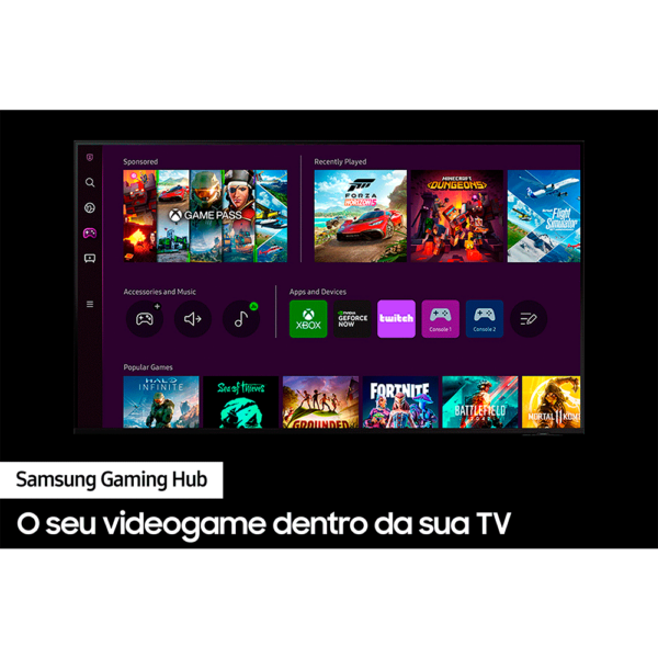 Samsung Smart TV 98" QLED Super Big 4K 98Q80C, SuperSlim Design, Modo Game Dark Titan GO - 67563 - Image 5