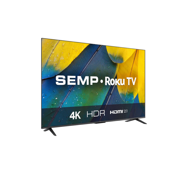 Smart TV LED 55" 4K UHD SEMP 55RK8600, Roku TV com Wi-Fi Dual Dand Preto GO - 67564