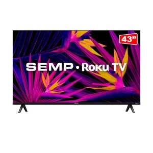 Smart TV LED 43" Semp Roku R6610 FHD Wifi dual band Preto GO - 67576