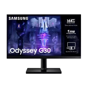 Monitor Gamer Samsung Odyssey G3 24" FHD, 144Hz, HDMI, Freesync, LS24BG300ELMZD Preta GO - 266174