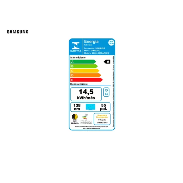 Samsung Smart TV 55" QLED 4K The Frame 55LS03D, Tela Matte antirreflexo, Molduras customizáveis Preto GO - 67594 - Image 8