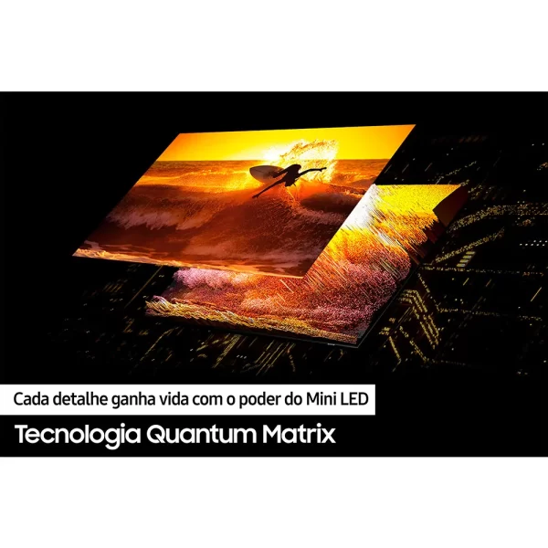 Samsung AI Gaming TV 43" Neo QLED 4K, Processador com AI, Upscaling 4K, Mini LED, AI Auto Game Mode Dark Titan GO - 67579 - Image 4