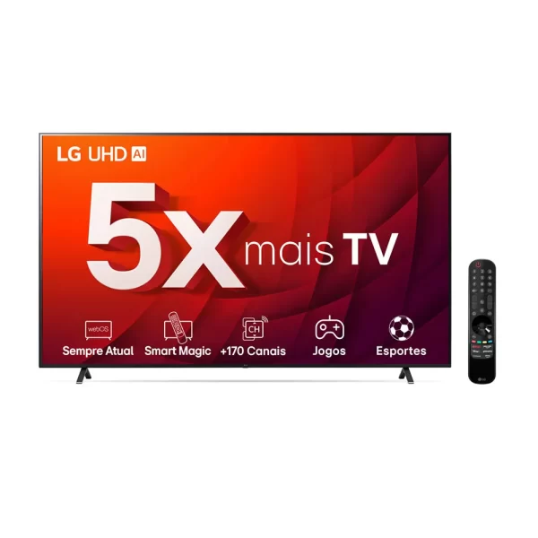 Smart TV 86" 4K LG UHD ThinQ AI 86UR8750PSA, Alexa, Google Assistente, Airplay2 Ashed Blue GO - 67550 - Image 9