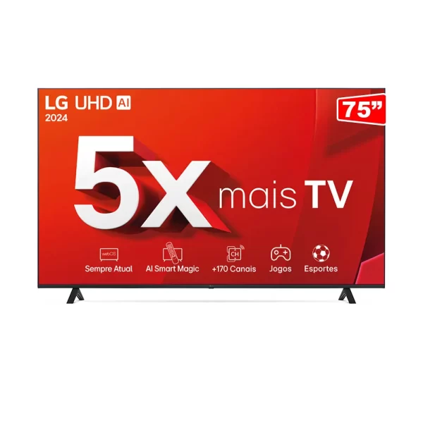 Smart TV 75" 4K LG UHD 75UT8050 Ashed Blue GO - 67599