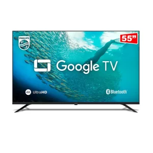Smart TV Philips 55" LED 4K UHD 55PUG7019, Google TV, Wi-Fi Integrado, Bluetooth Preto GO - 67606