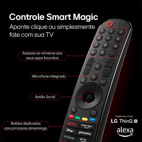 Smart TV 4K 55" LG UHD 55UT8050 Rocky Black GO - 67609 - Image 5