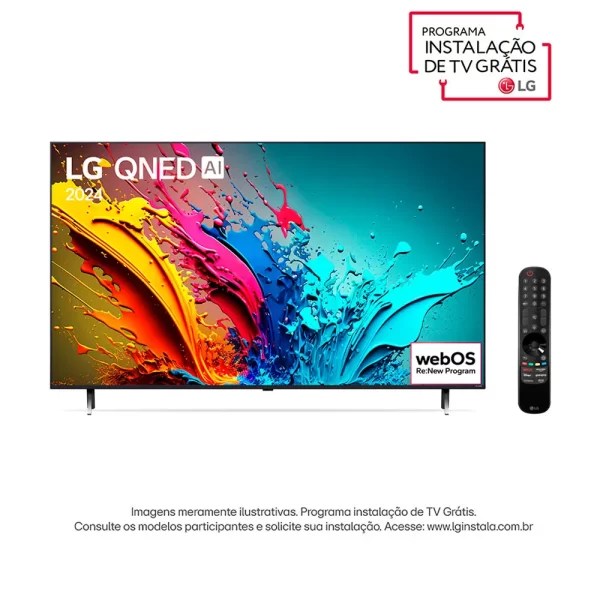 Smart TV 4K 75" LG QNED 75QNED85T Rocky Black GO - 67611 - Image 11