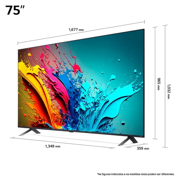 Smart TV 4K 75" LG QNED 75QNED85T Rocky Black GO - 67611 - Image 10