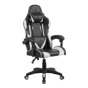 Cadeira Gamer Level LV-C01DN Preto/Branco GO - 15045