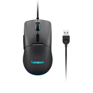 Mouse Gamer Lenovo M210, até 8000 DPI (5 níveis de controle), Iluminação RGB - GY51M74265 Preto GO - 582909