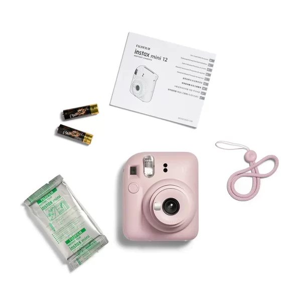 Kit Câmera Instax Mini 12 com pack 10 fotos Spray Art e Bolsa Rosa GO - 227241 - Image 6