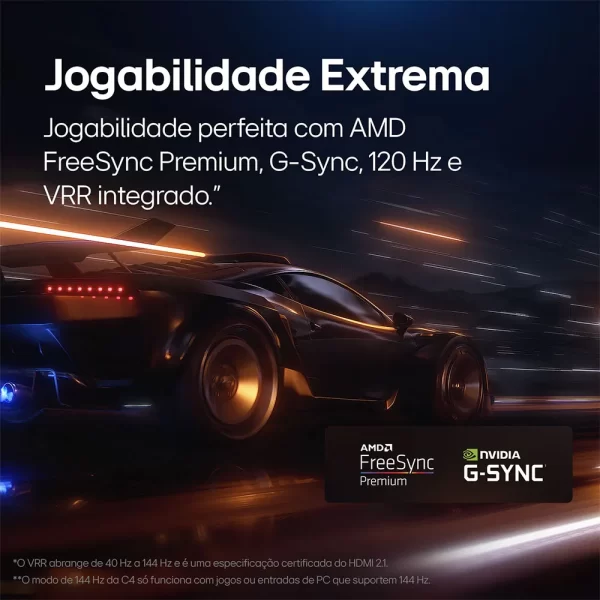 Smart TV 65" 4K LG OLED65C4PSA Evo, 120Hz, G-Sync, FreeSync, ThinQ AI, Alexa, Google, Design Ultra Slim Dolby Preta GO - 67618 - Image 5