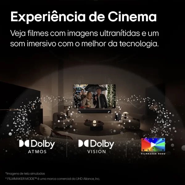 Smart TV 65" 4K LG OLED65C4PSA Evo, 120Hz, G-Sync, FreeSync, ThinQ AI, Alexa, Google, Design Ultra Slim Dolby Preta GO - 67618 - Image 4