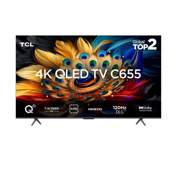 Smart TV TCL QLED 55" 4K UHD 55C655 Google TV, Dolby Vision-Atmos Chumbo GO - 67612 - Image 12
