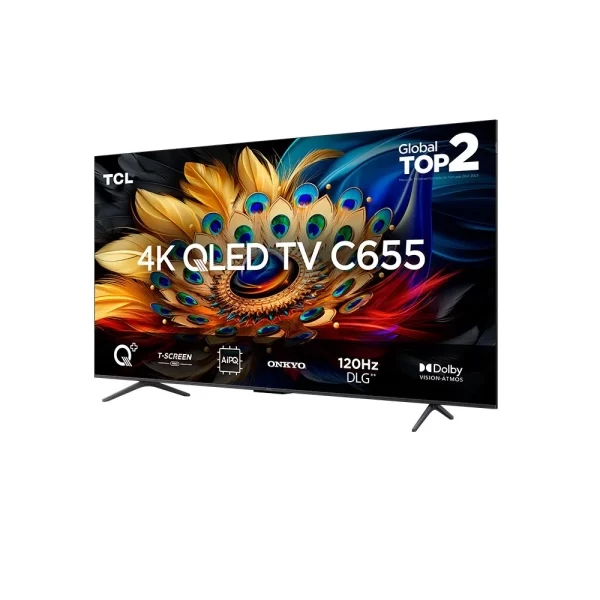 Smart TV TCL QLED 55" 4K UHD 55C655 Google TV, Dolby Vision-Atmos Chumbo GO - 67612 - Image 11