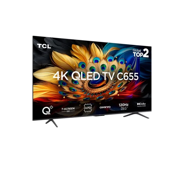 Smart TV TCL QLED 55" 4K UHD 55C655 Google TV, Dolby Vision-Atmos Chumbo GO - 67612 - Image 9