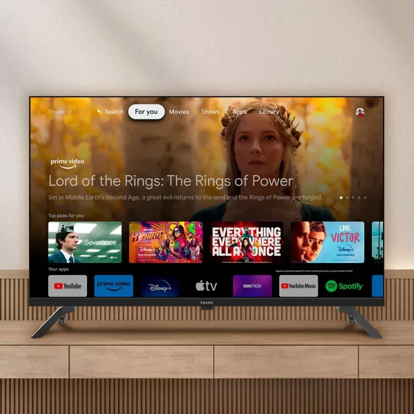 Smart TV Philips 32" LED HD 32PHG6909, Google TV, Sem Bordas Preta GO - 67613 - Image 4