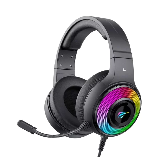 Headset Gamer HAVIT H2042D, RGB, Driver 50mm, USB e P2 Preto GO - 285082 - Image 5