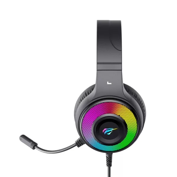 Headset Gamer HAVIT H2042D, RGB, Driver 50mm, USB e P2 Preto GO - 285082 - Image 2