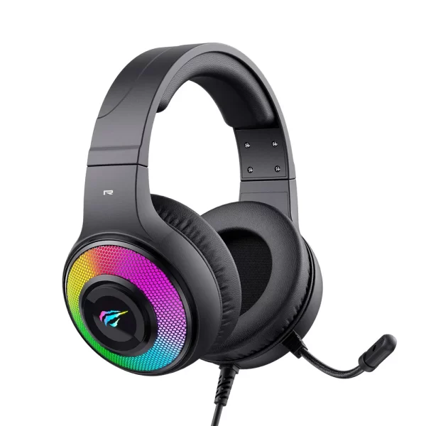 Headset Gamer HAVIT H2042D, RGB, Driver 50mm, USB e P2 Preto GO - 285082 - Image 6