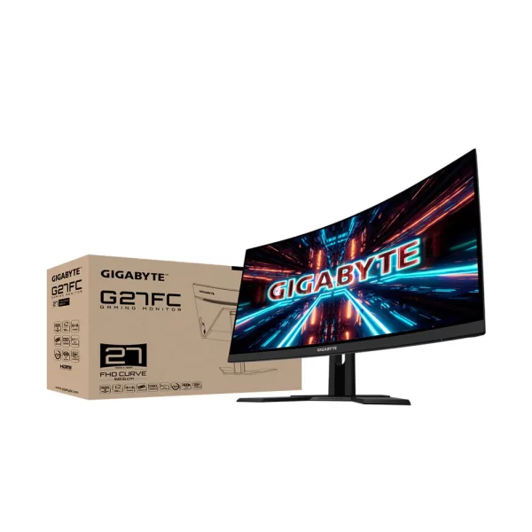 Monitor Gamer Gigabyte 27" 165Hz, FHD, 1ms, sRGB, Adaptive-Sync - G27FC Preto GO - 266184 - Image 3