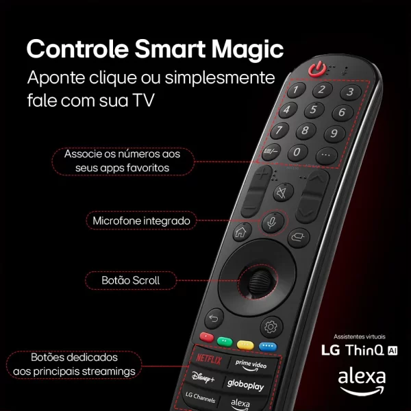 Smart TV LG 4K 86" UHD 86UT8050, Alexa/Chromecast integrado, Otimizador de Jogos webOS 24 Deep Blue GO - 67616 - Image 4