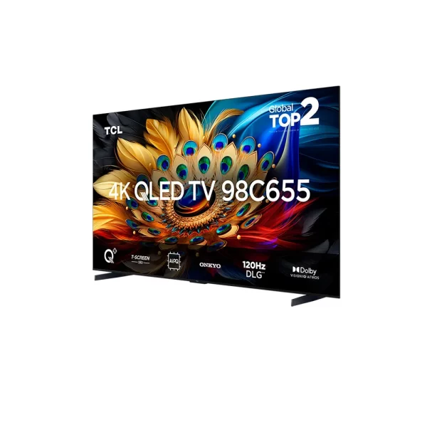 Smart TV QLED 98" TCL C655 4K UHD HDR 10+ DOLBY VISION Preta GO - 67623 - Image 4